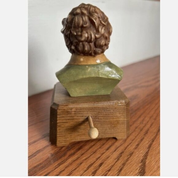 Vintage Toriart Schubert Bust Reuge Swiss Music Box The Trout - Works Perfect! - Picture 3 of 8